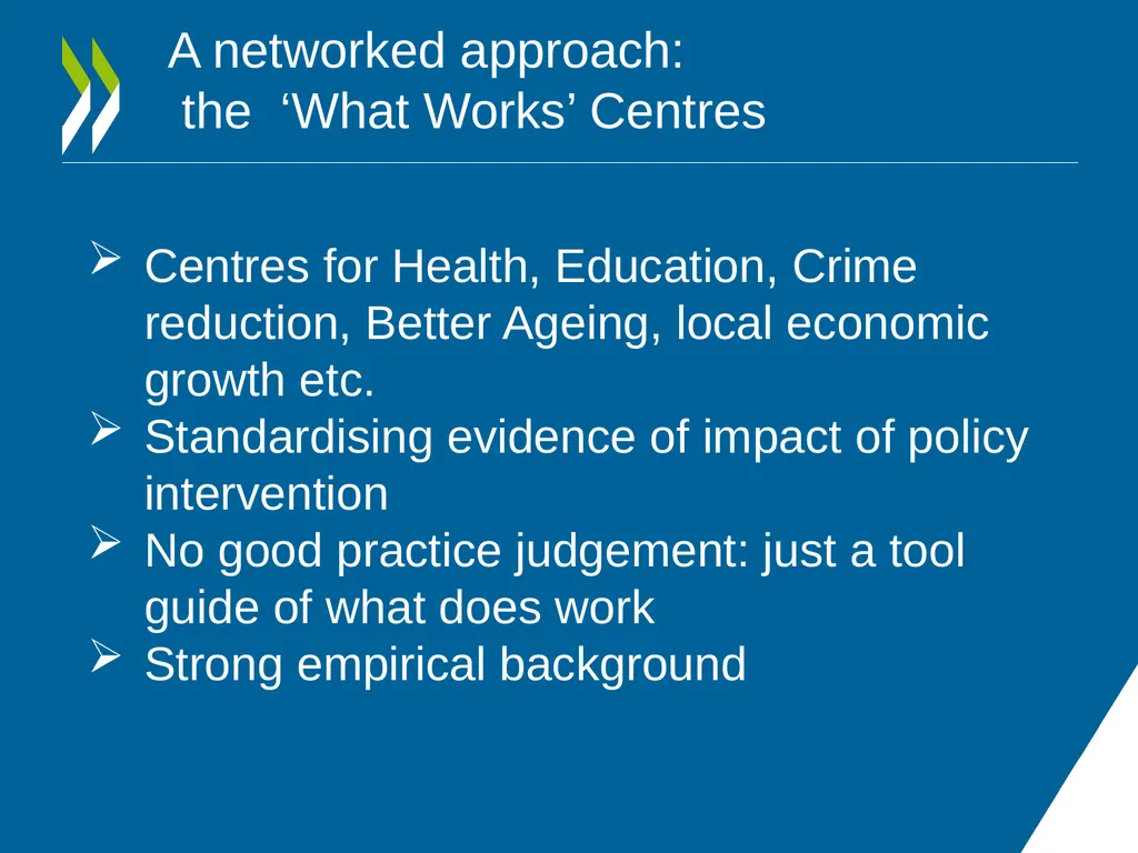 IMPROVING POLICY MAKING WHAT ARE THE OPTIONS FOR - slide 14 of 20