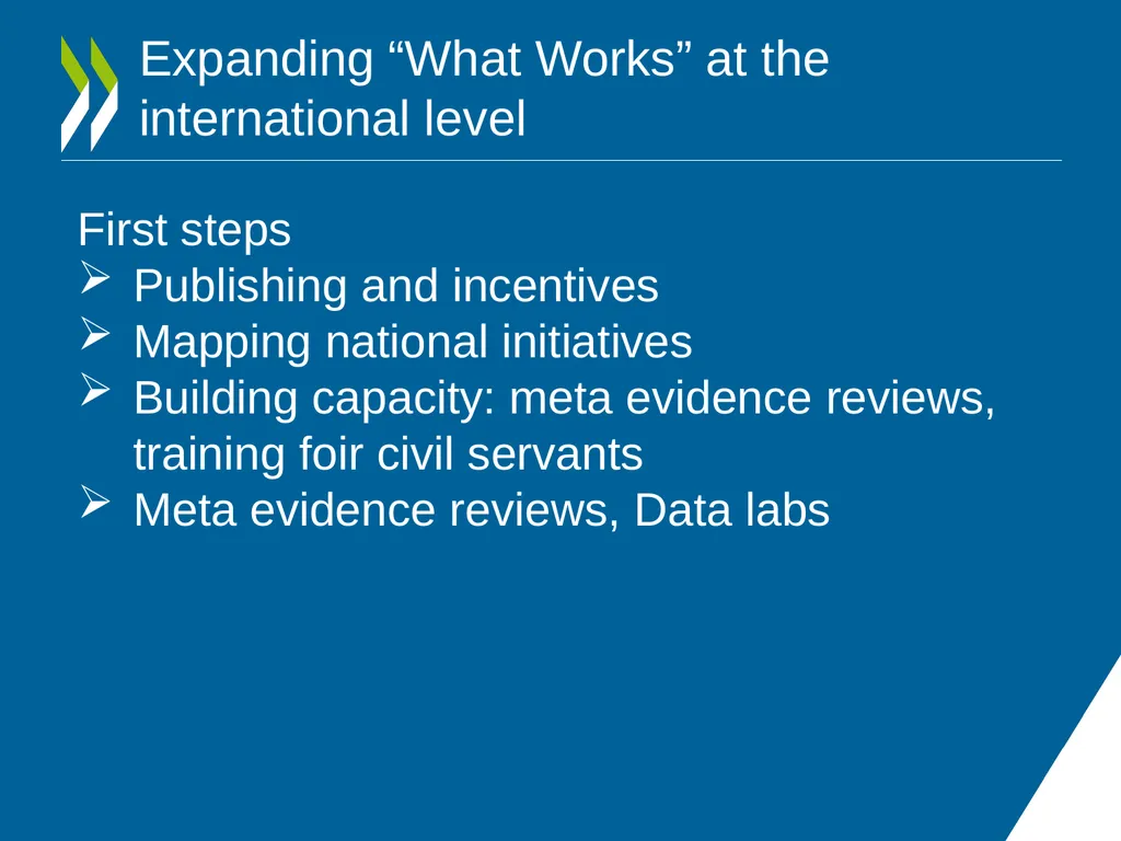 IMPROVING POLICY MAKING WHAT ARE THE OPTIONS FOR - slide 15 of 20
