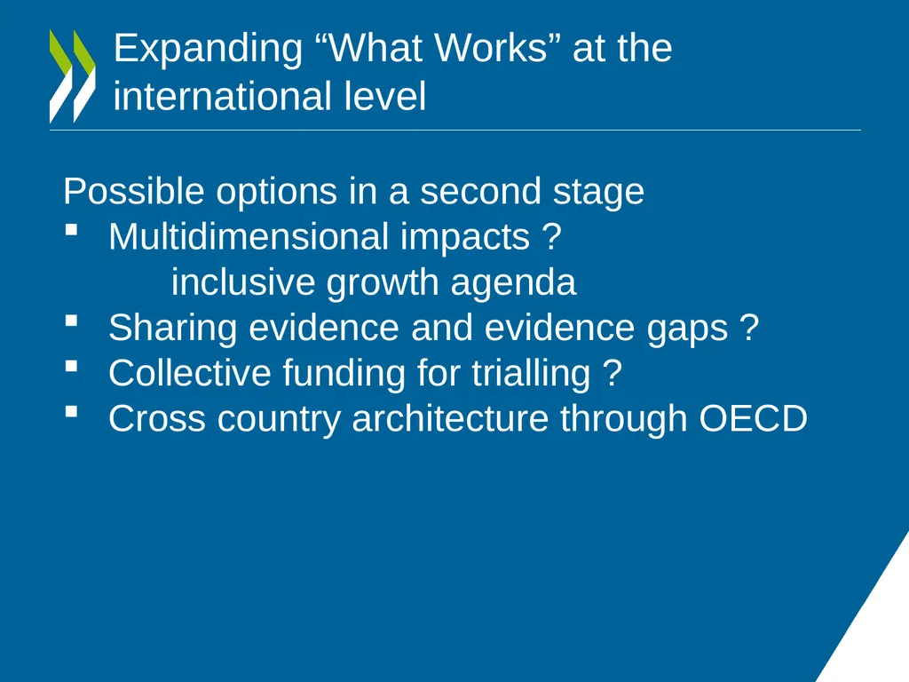 IMPROVING POLICY MAKING WHAT ARE THE OPTIONS FOR - slide 16 of 20