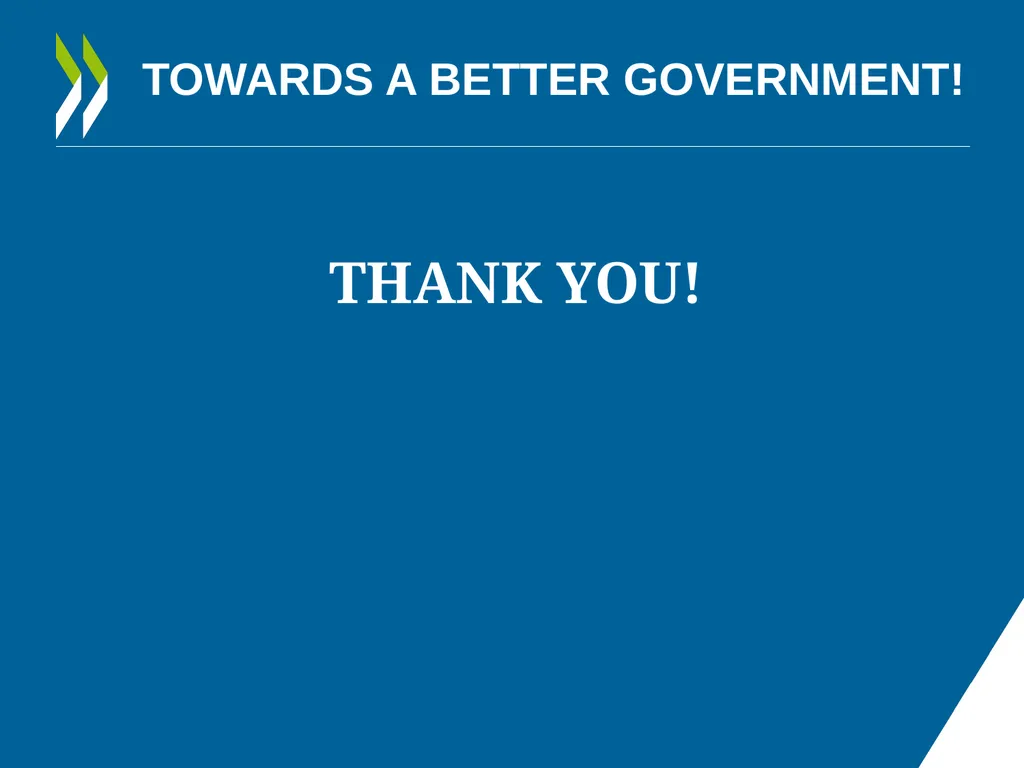 IMPROVING POLICY MAKING WHAT ARE THE OPTIONS FOR - slide 20 of 20