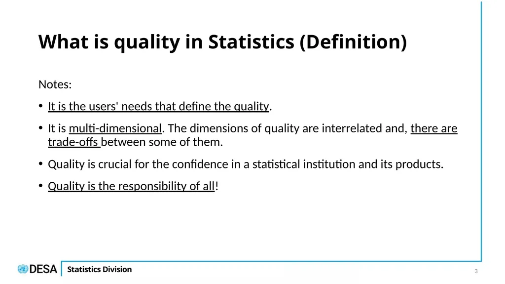 The UN National Quality Assurance Framework for - slide 3 of 21