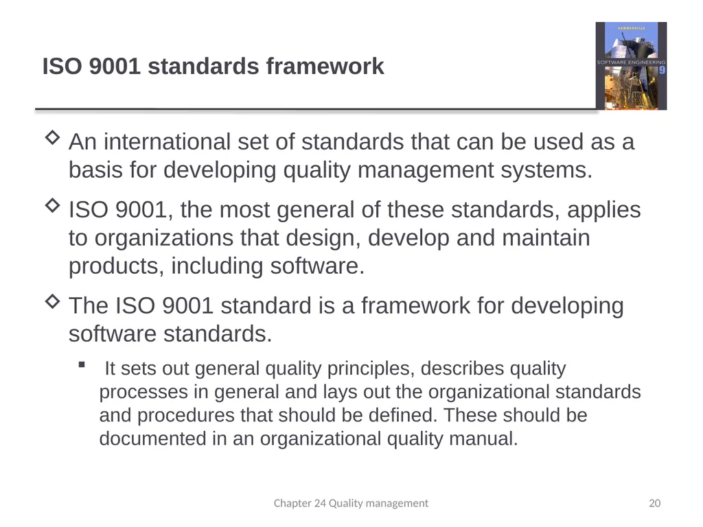 Chapter 24 - Quality Management Lecture 1 1 - slide 20 of 97