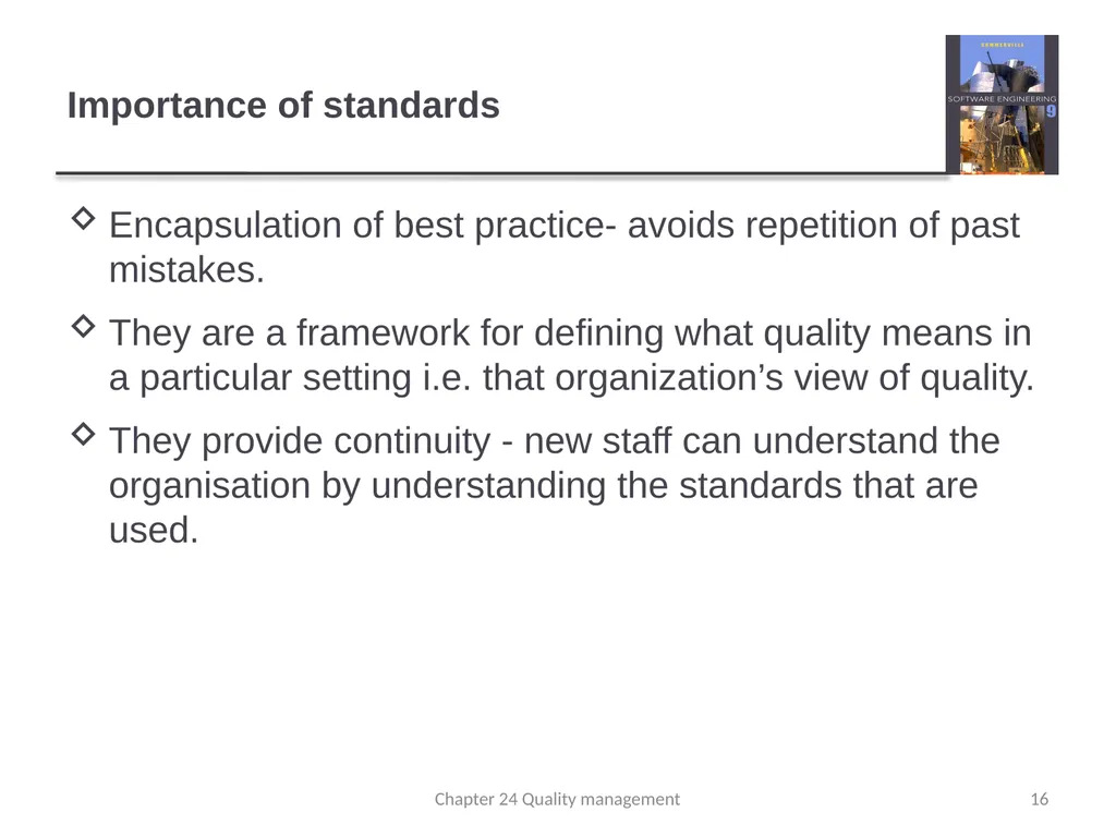 Chapter 24 - Quality Management Lecture 1 1 - slide 16 of 97