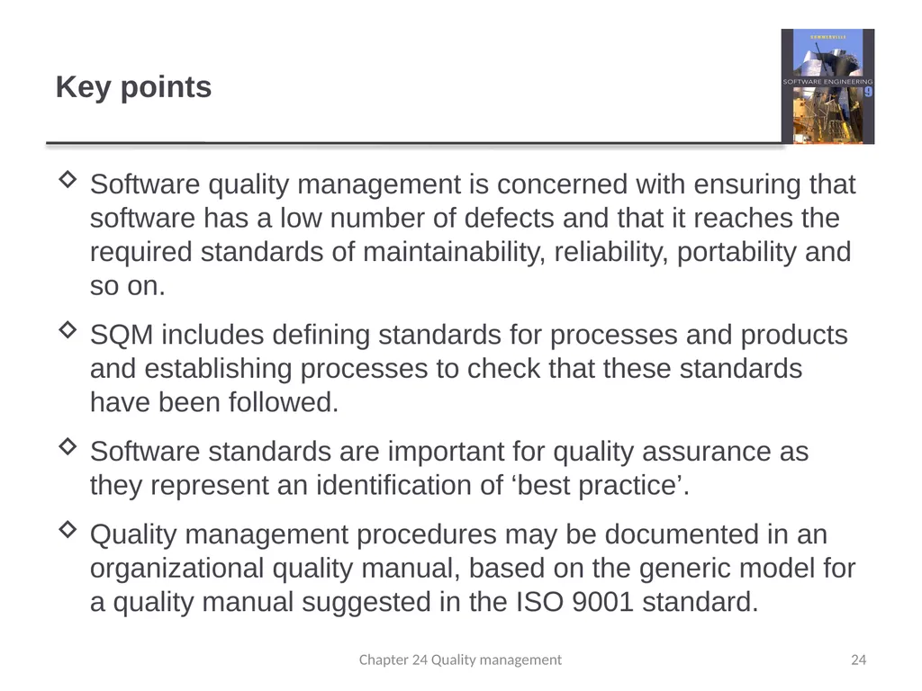 Chapter 24 - Quality Management Lecture 1 1 - slide 24 of 97