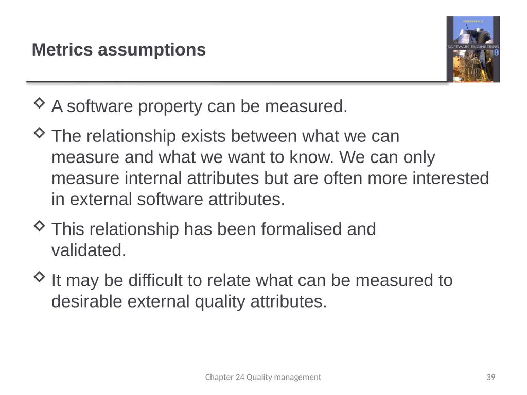 Chapter 24 - Quality Management Lecture 1 1 - slide 39 of 97