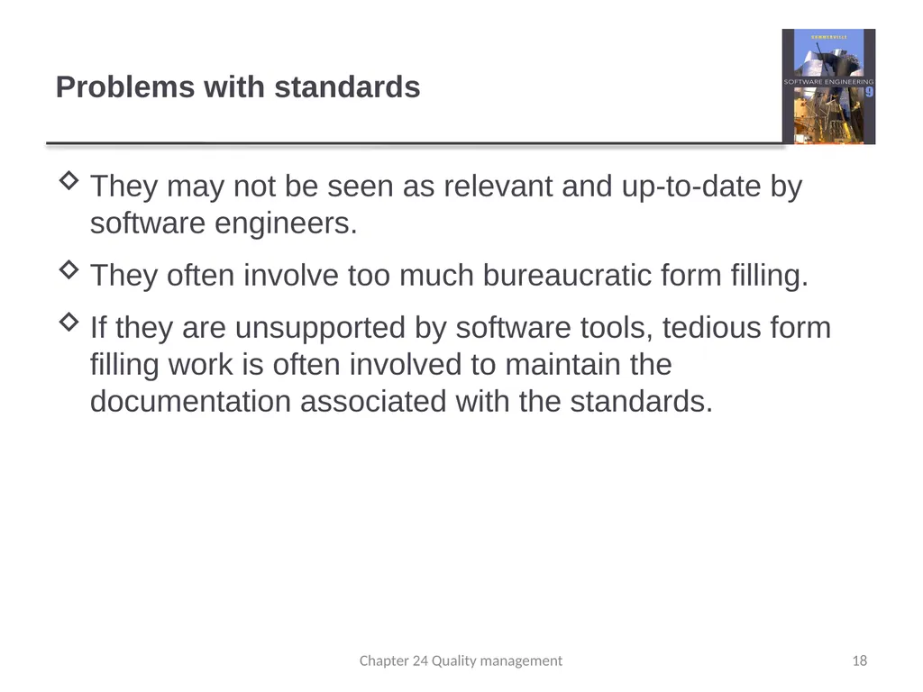 Chapter 24 - Quality Management Lecture 1 1 - slide 18 of 97