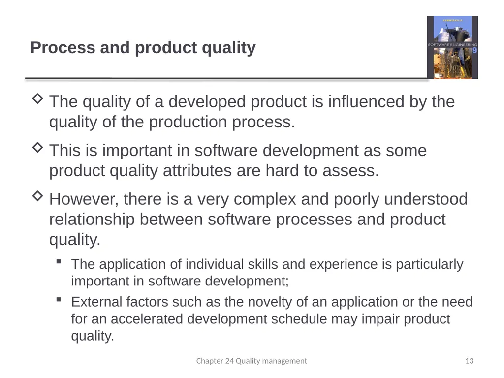 Chapter 24 - Quality Management Lecture 1 1 - slide 13 of 97