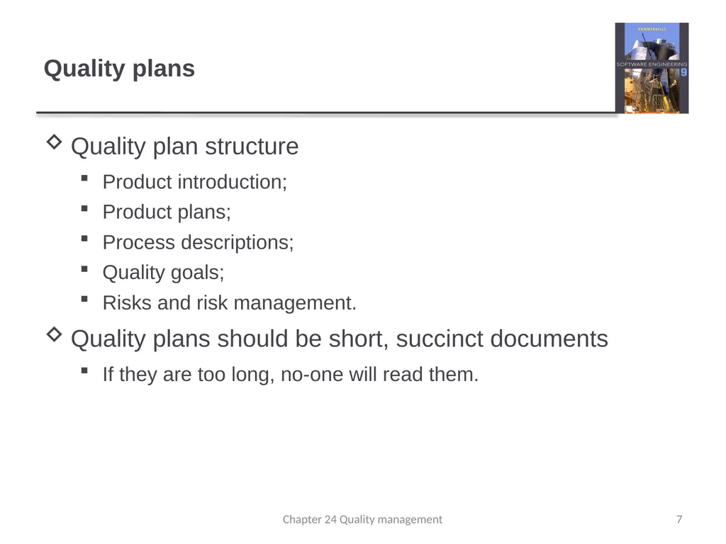 Chapter 24 - Quality Management Lecture 1 1 - slide 7 of 97