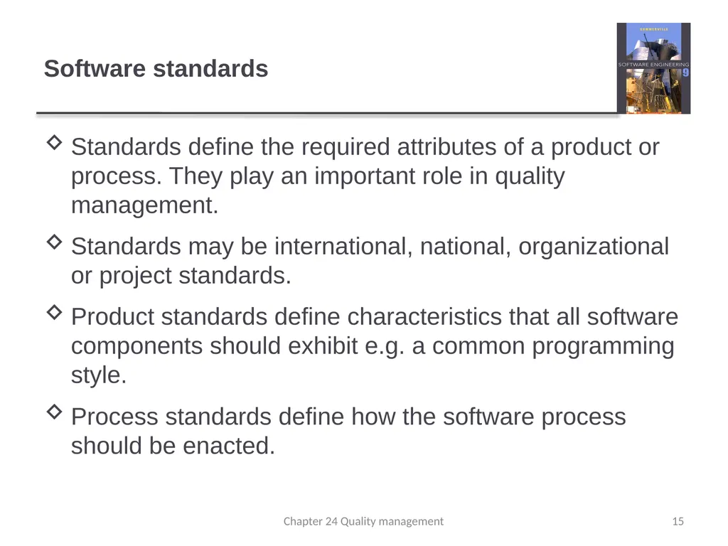 Chapter 24 - Quality Management Lecture 1 1 - slide 15 of 97