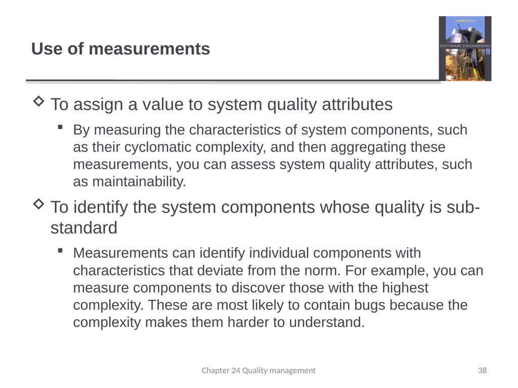 Chapter 24 - Quality Management Lecture 1 1 - slide 38 of 97