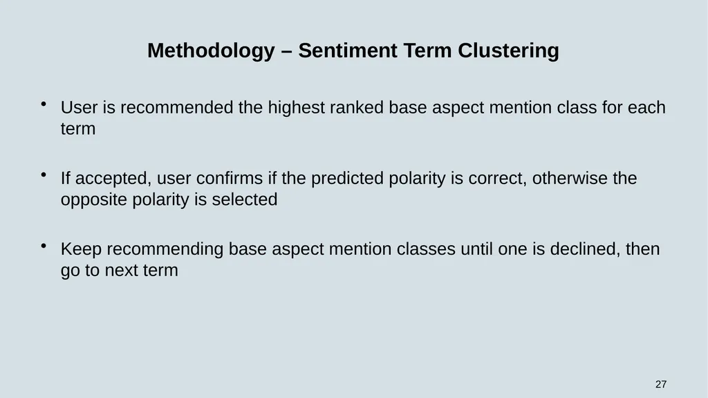 WEB-SOBA: Word Embeddings-Based Semi-automatic - slide 27 of 35