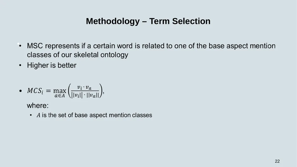 WEB-SOBA: Word Embeddings-Based Semi-automatic - slide 22 of 35