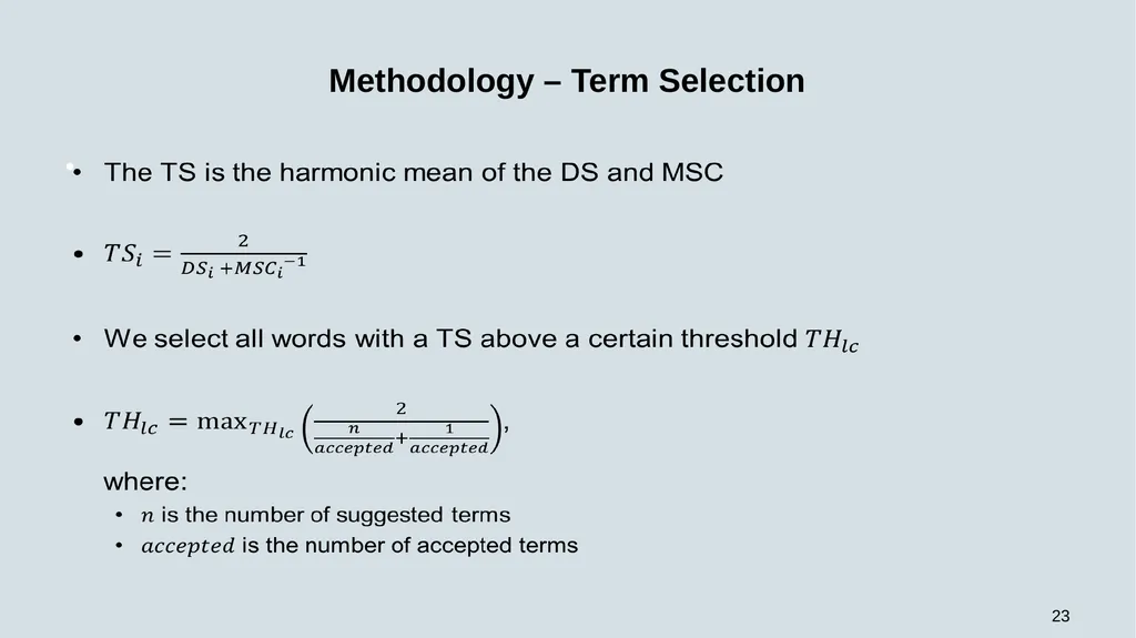 WEB-SOBA: Word Embeddings-Based Semi-automatic - slide 23 of 35