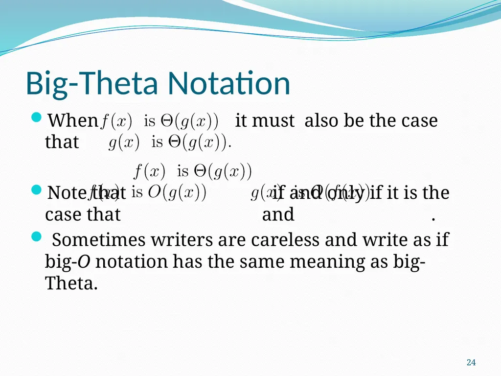 The Growth of Functions Section 3.2 1 Section - slide 24 of 25