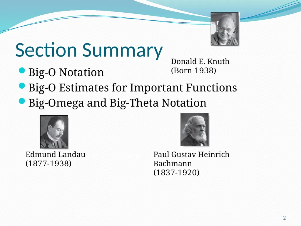 The Growth of Functions Section 3.2 1 Section - slide 2 of 25
