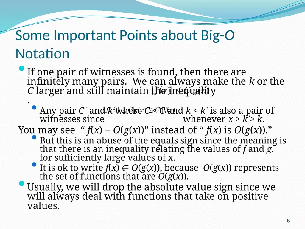 The Growth of Functions Section 3.2 1 Section - slide 6 of 25