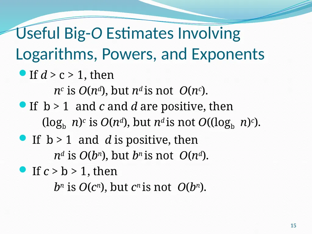 The Growth of Functions Section 3.2 1 Section - slide 15 of 25