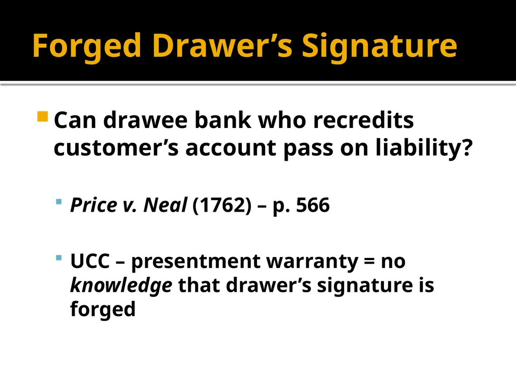 Forgery and Alteration Forgery – First Step - slide 43 of 86