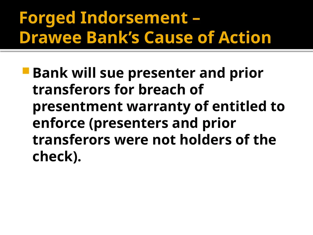 Forgery and Alteration Forgery – First Step - slide 32 of 86
