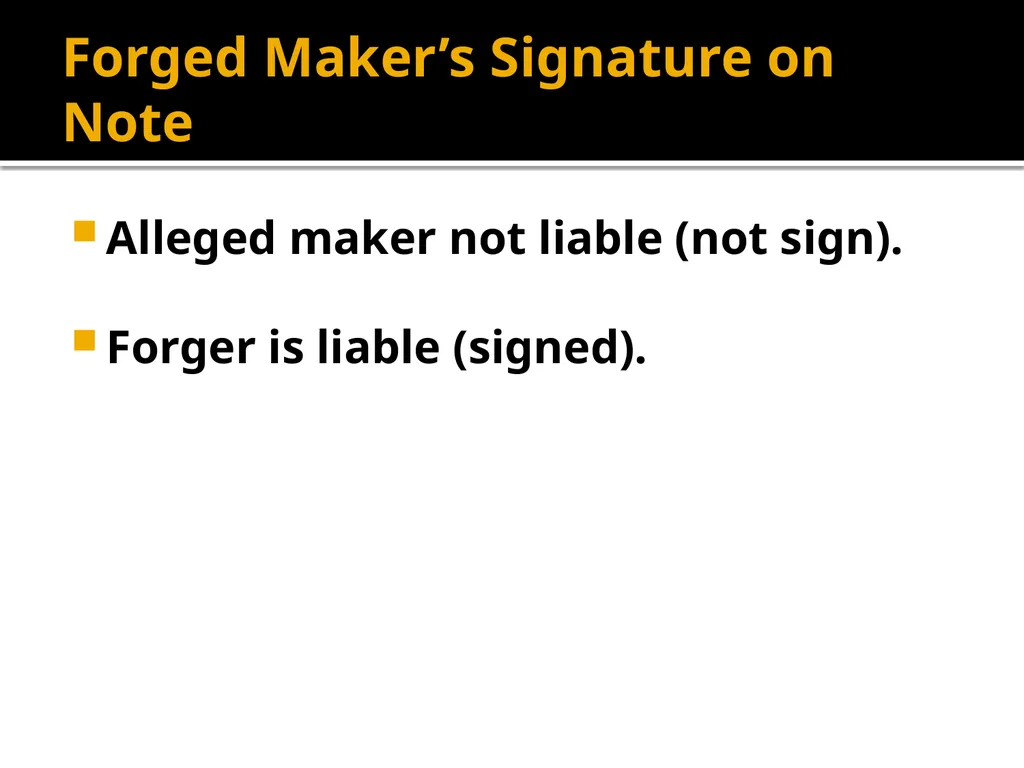 Forgery and Alteration Forgery – First Step - slide 3 of 86