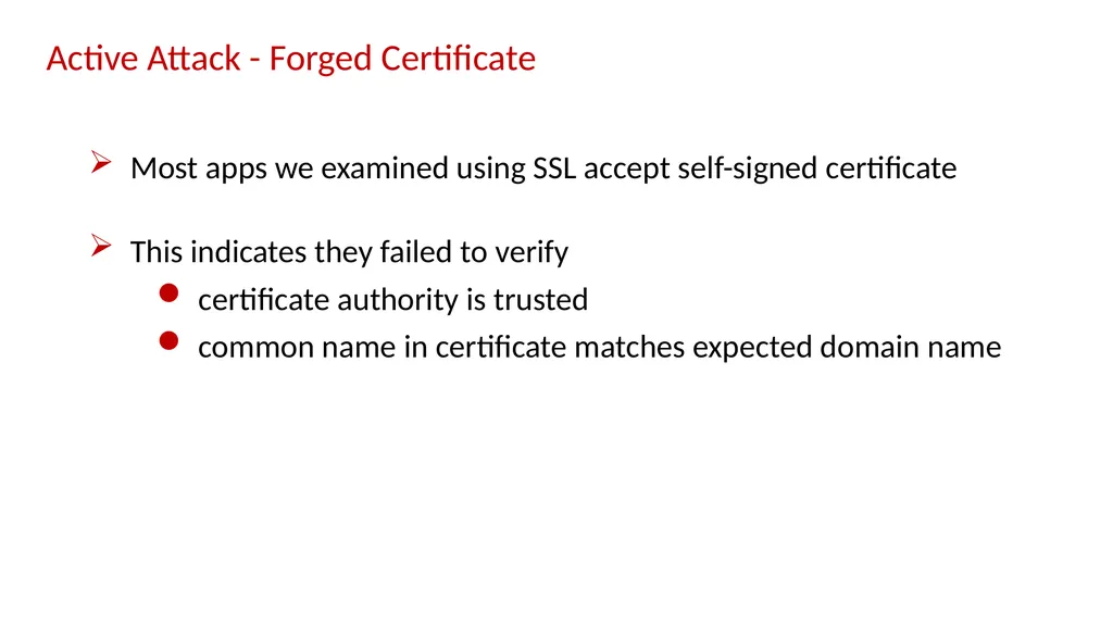 AppCracker: Widespread Vulnerabilities in User and - slide 25 of 30