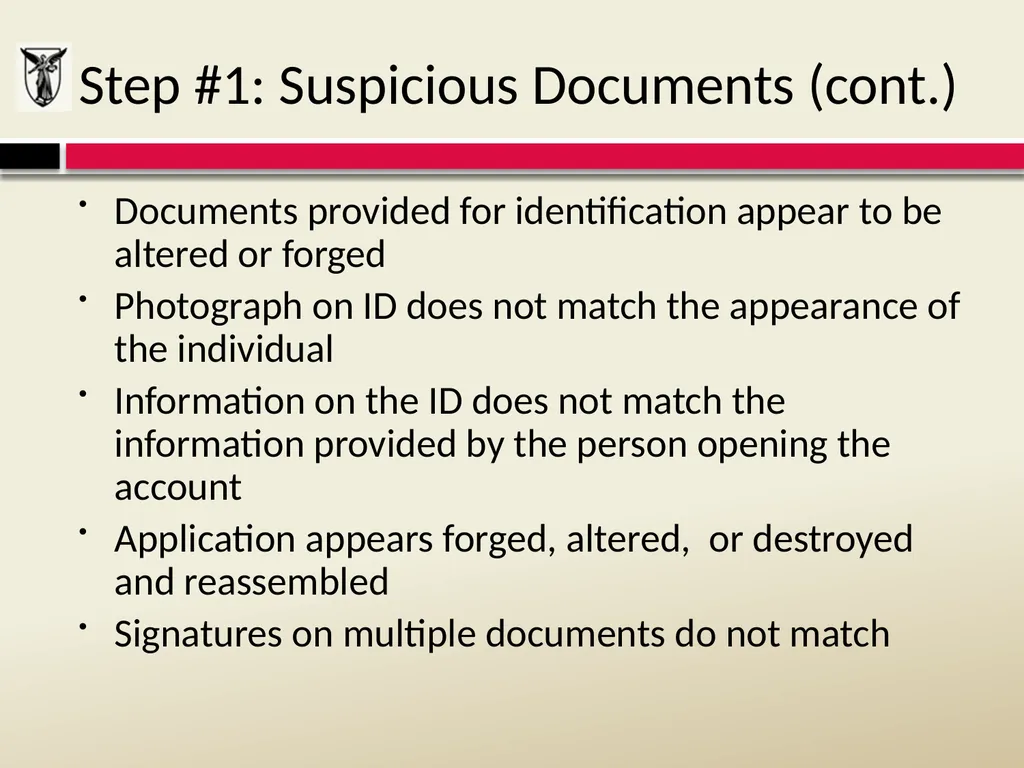 THE RED FLAGS RULE Detecting, Preventing, and - slide 11 of 20