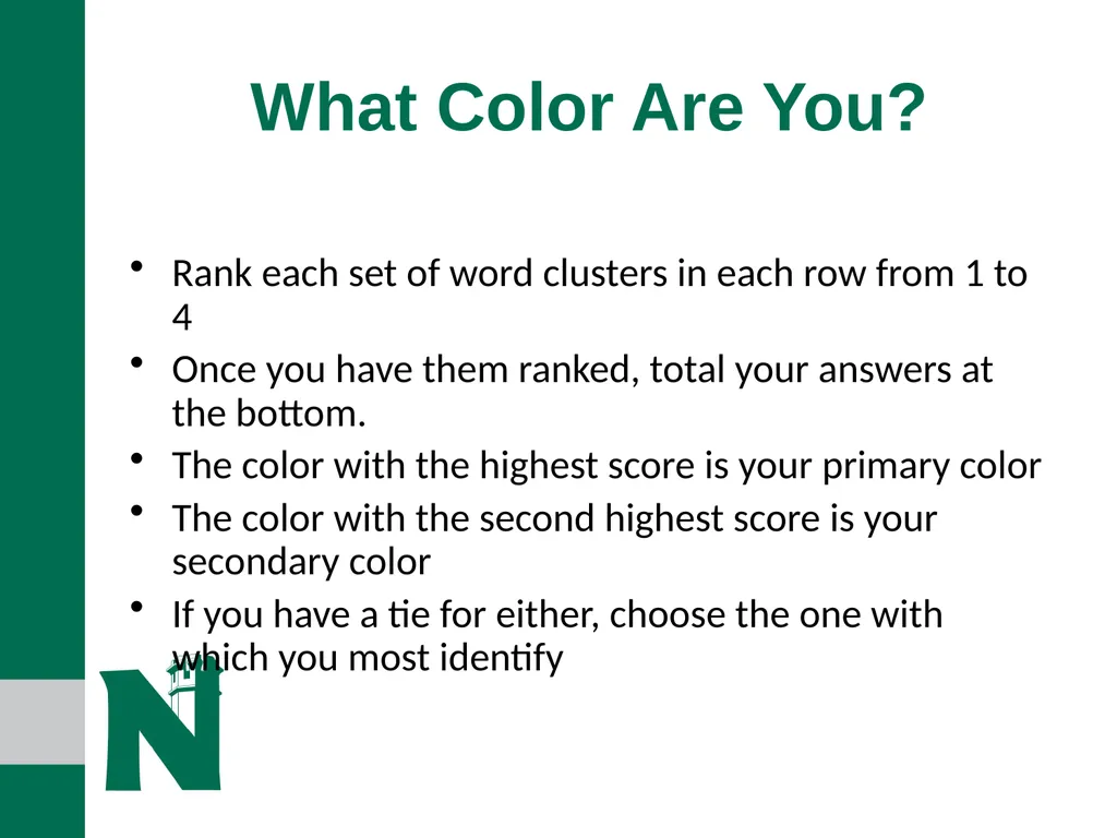 What Color are You? A Guide for Student - slide 5 of 22