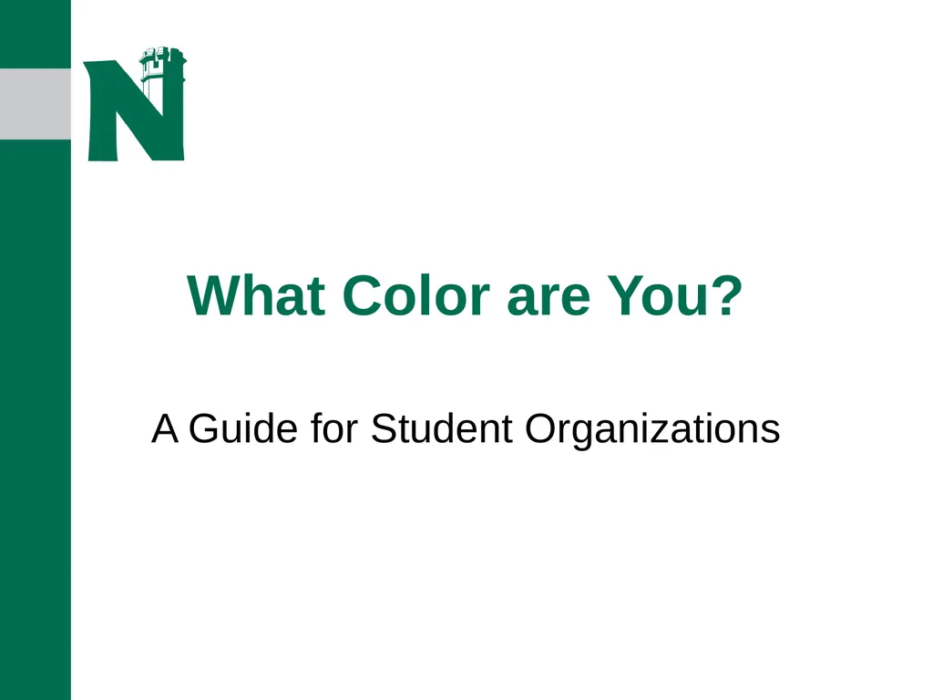 What Color are You? A Guide for Student - slide 1 of 22