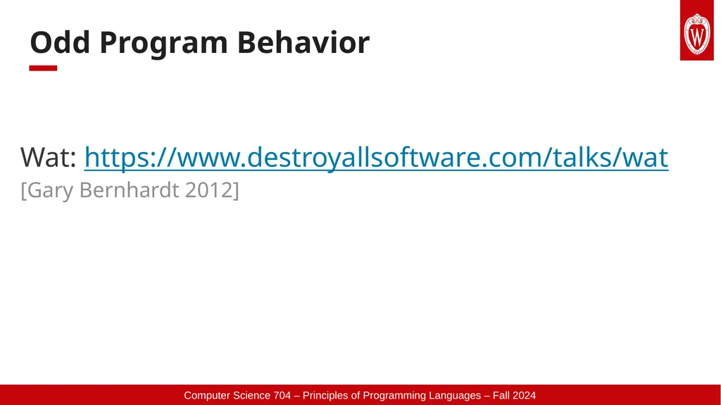 Instructor: Ethan Cecchetti Comp Sci 704 - slide 3 of 15
