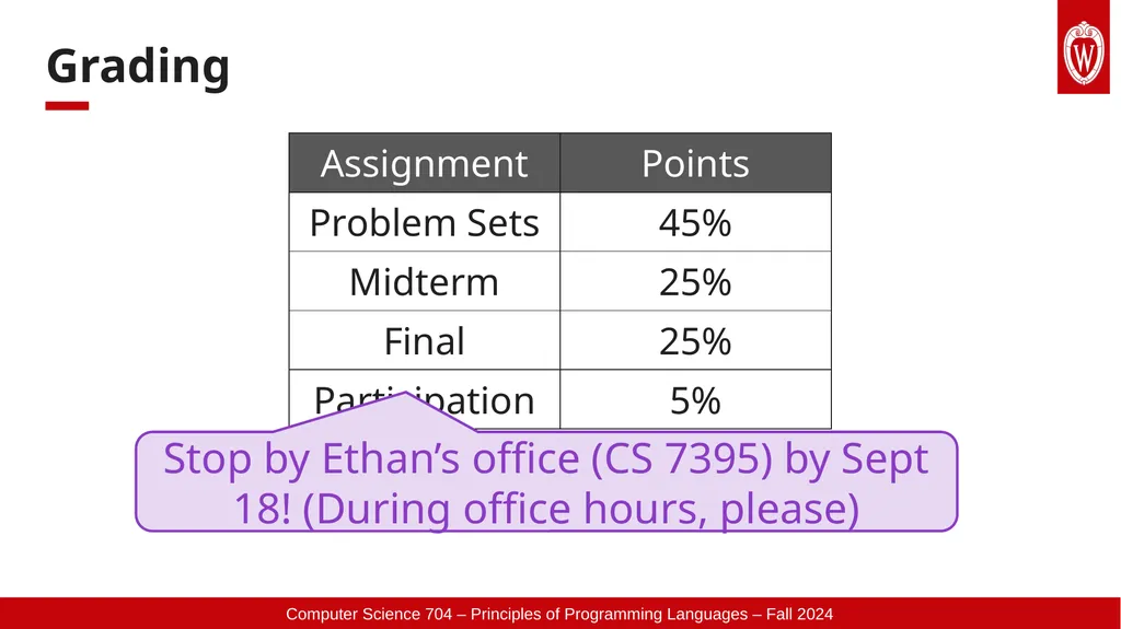Instructor: Ethan Cecchetti Comp Sci 704 - slide 14 of 15