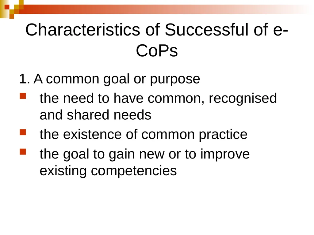 Creating and Fostering e-communities of Practice - slide 9 of 31