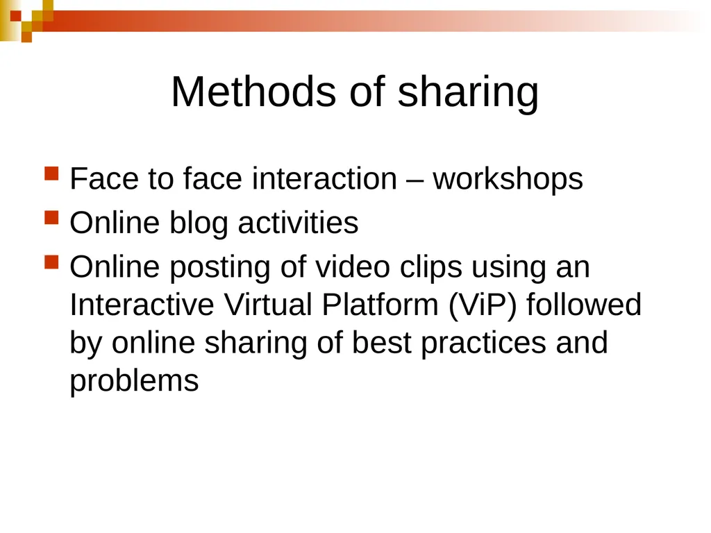 Creating and Fostering e-communities of Practice - slide 27 of 31