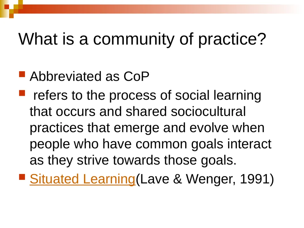 Creating and Fostering e-communities of Practice - slide 2 of 31