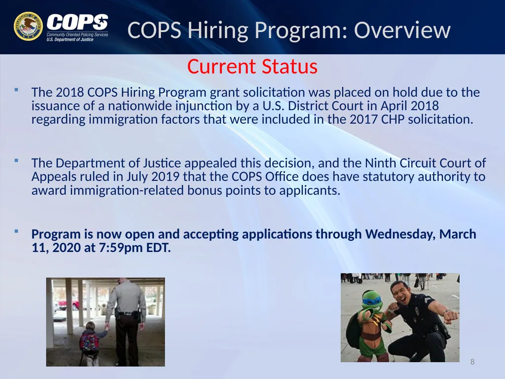 Andy Dorr Assistant Director for Grants - slide 8 of 24