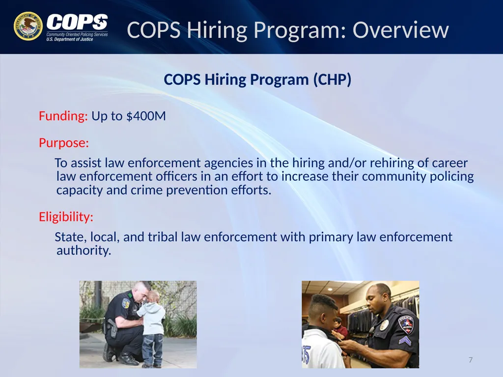 Andy Dorr Assistant Director for Grants - slide 7 of 24