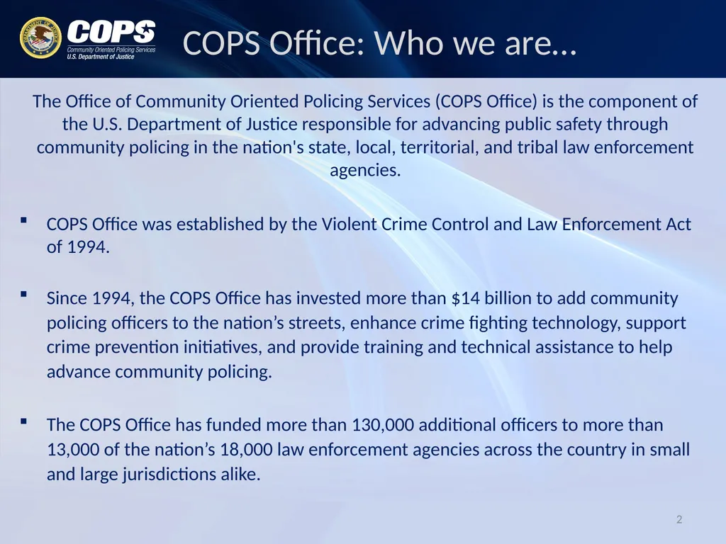 Andy Dorr Assistant Director for Grants - slide 2 of 24