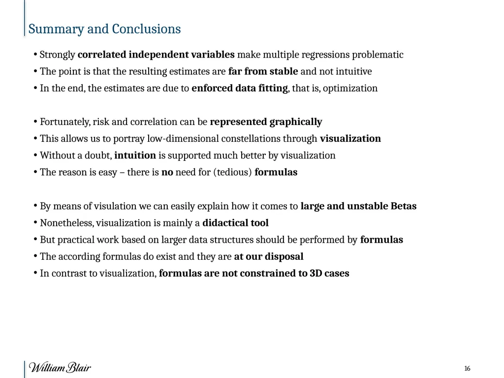 R Conference on Finance, Chicago Collinearity - slide 16 of 18