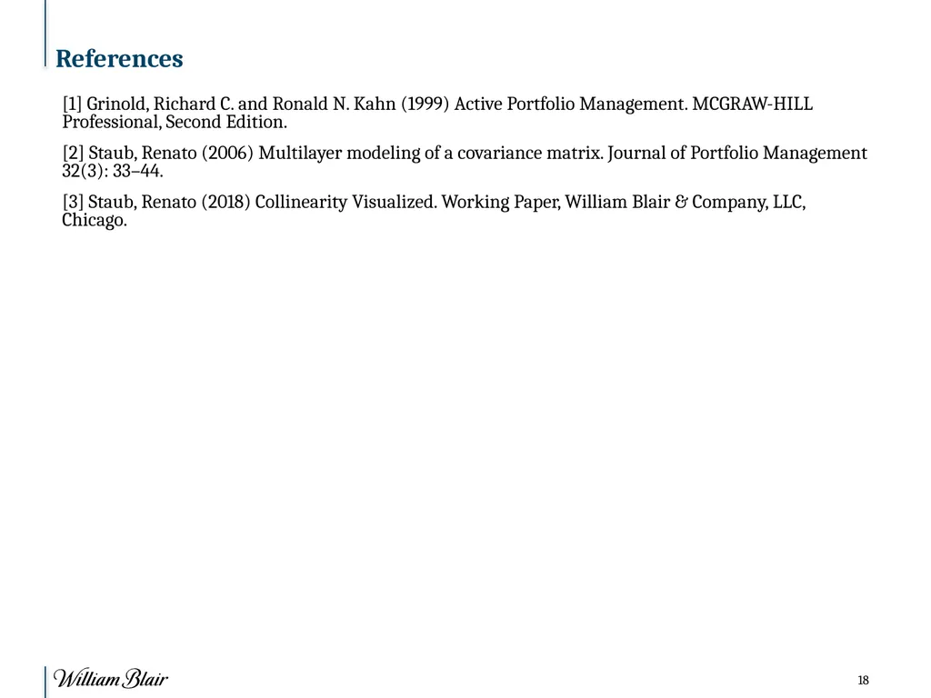 R Conference on Finance, Chicago Collinearity - slide 18 of 18
