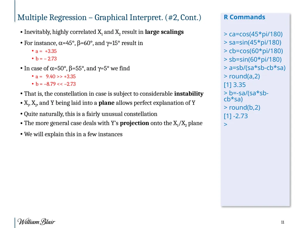 R Conference on Finance, Chicago Collinearity - slide 11 of 18