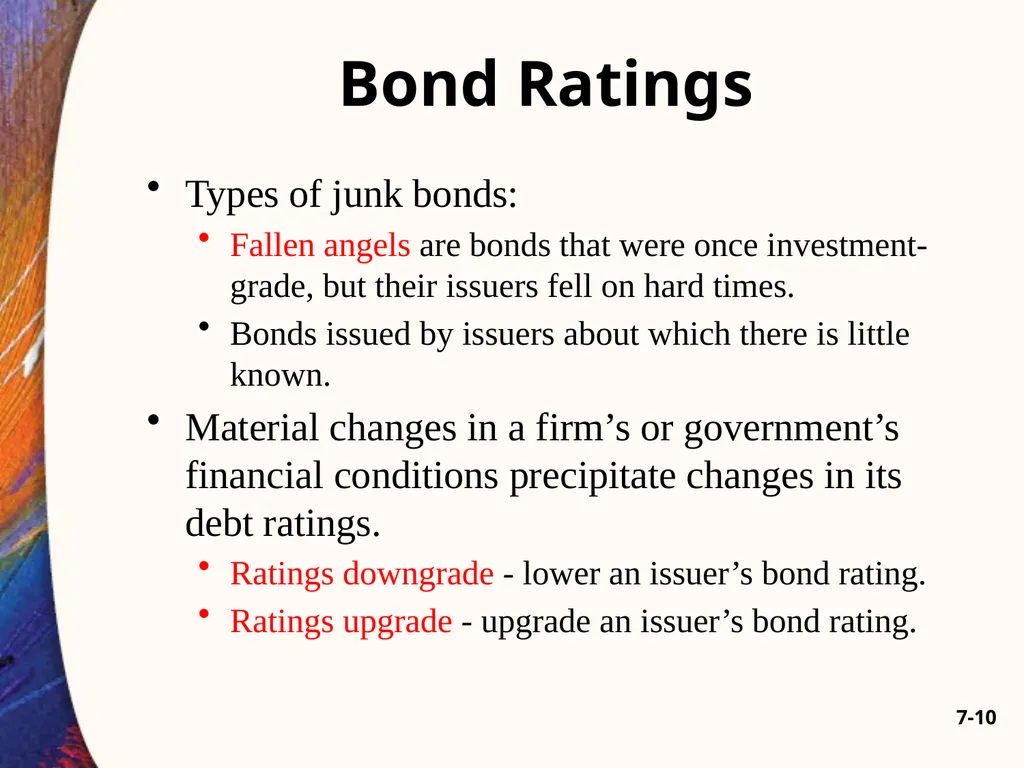 Chapter Seven 7-2 Introduction Changes in bond - slide 10 of 67