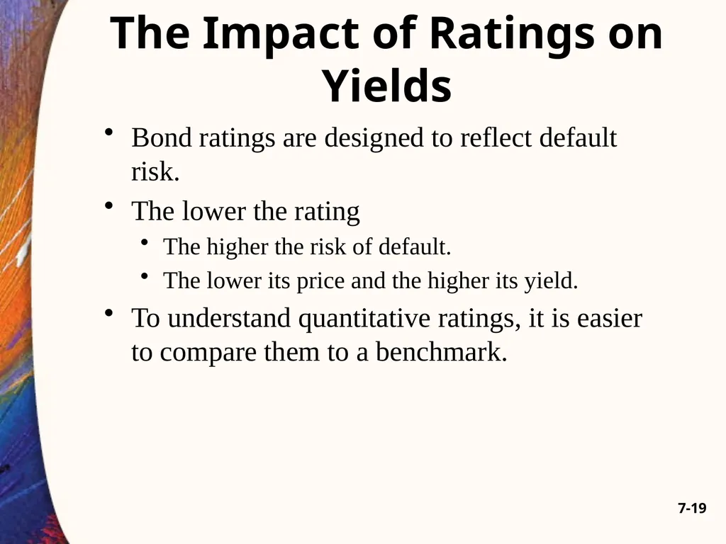 Chapter Seven 7-2 Introduction Changes in bond - slide 19 of 67