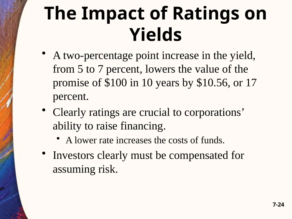 Chapter Seven 7-2 Introduction Changes in bond - slide 24 of 67