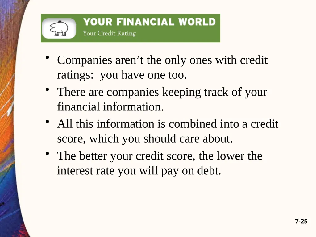 Chapter Seven 7-2 Introduction Changes in bond - slide 25 of 67