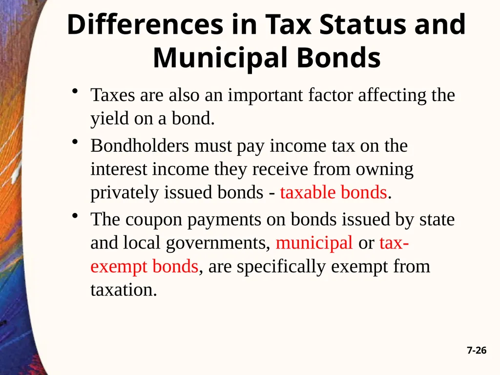 Chapter Seven 7-2 Introduction Changes in bond - slide 26 of 67