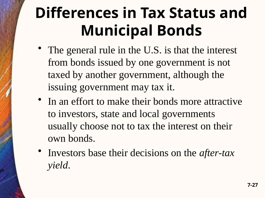 Chapter Seven 7-2 Introduction Changes in bond - slide 27 of 67