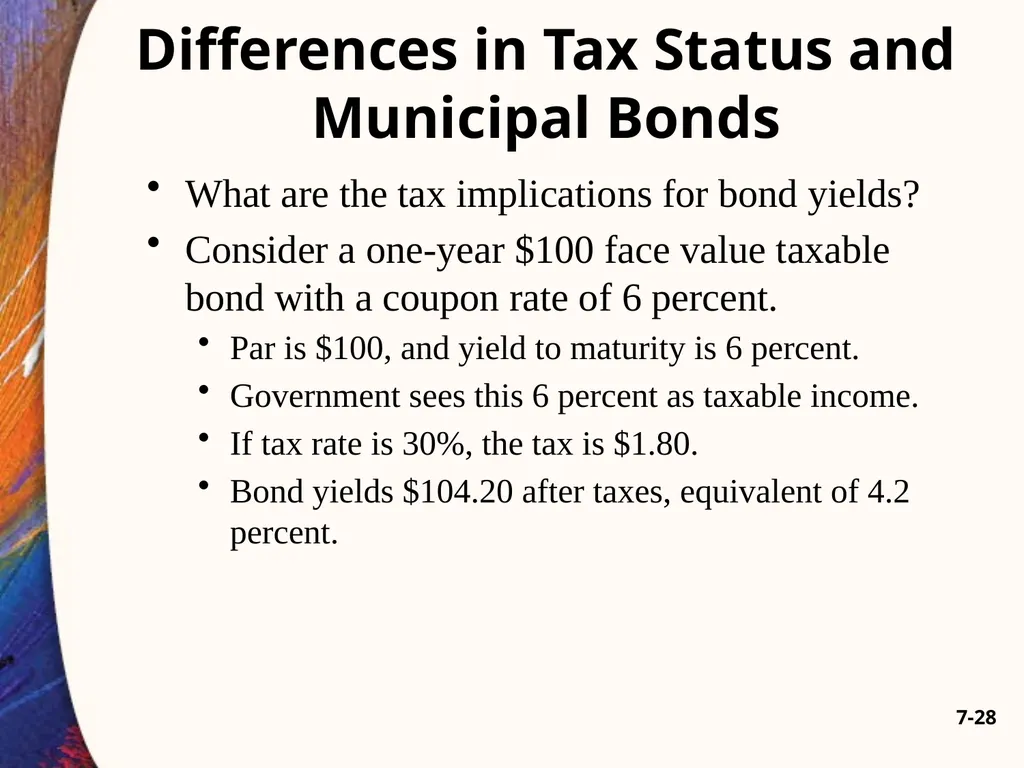 Chapter Seven 7-2 Introduction Changes in bond - slide 28 of 67