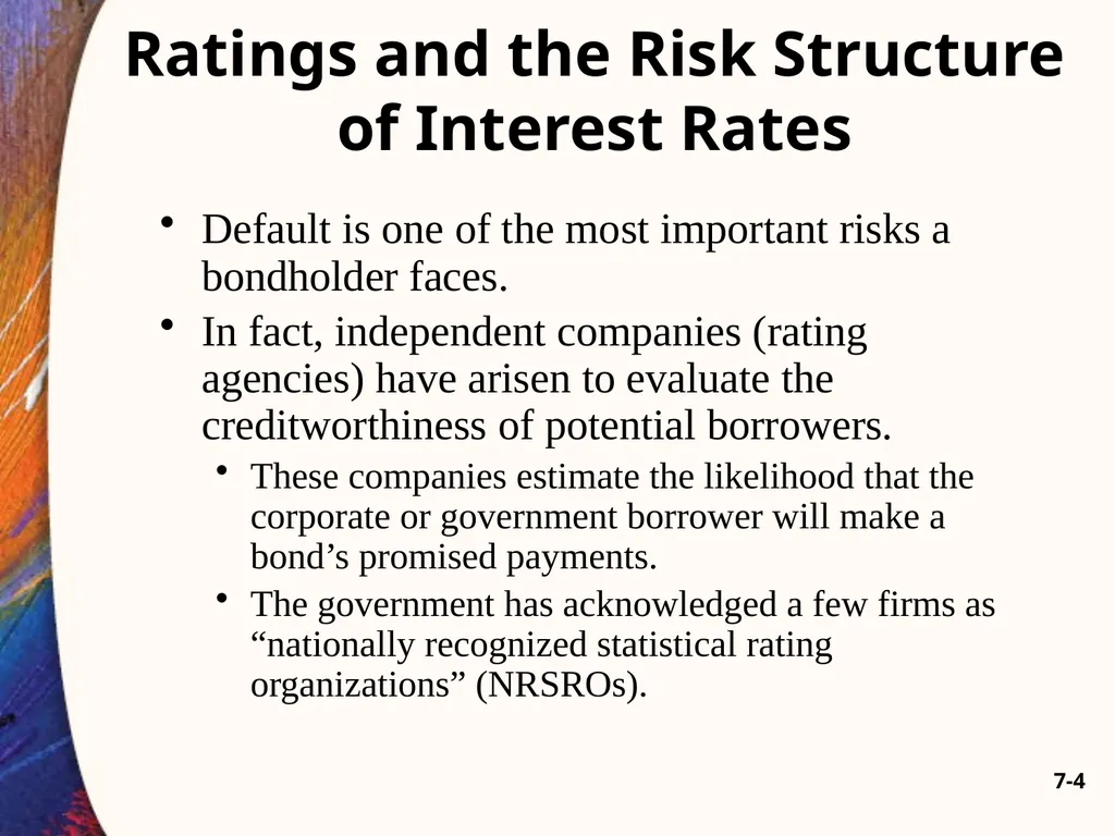 Chapter Seven 7-2 Introduction Changes in bond - slide 4 of 67