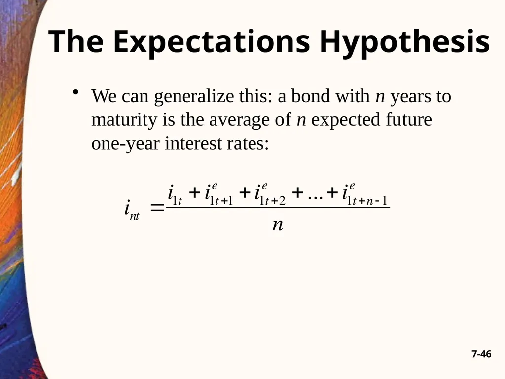 Chapter Seven 7-2 Introduction Changes in bond - slide 46 of 67