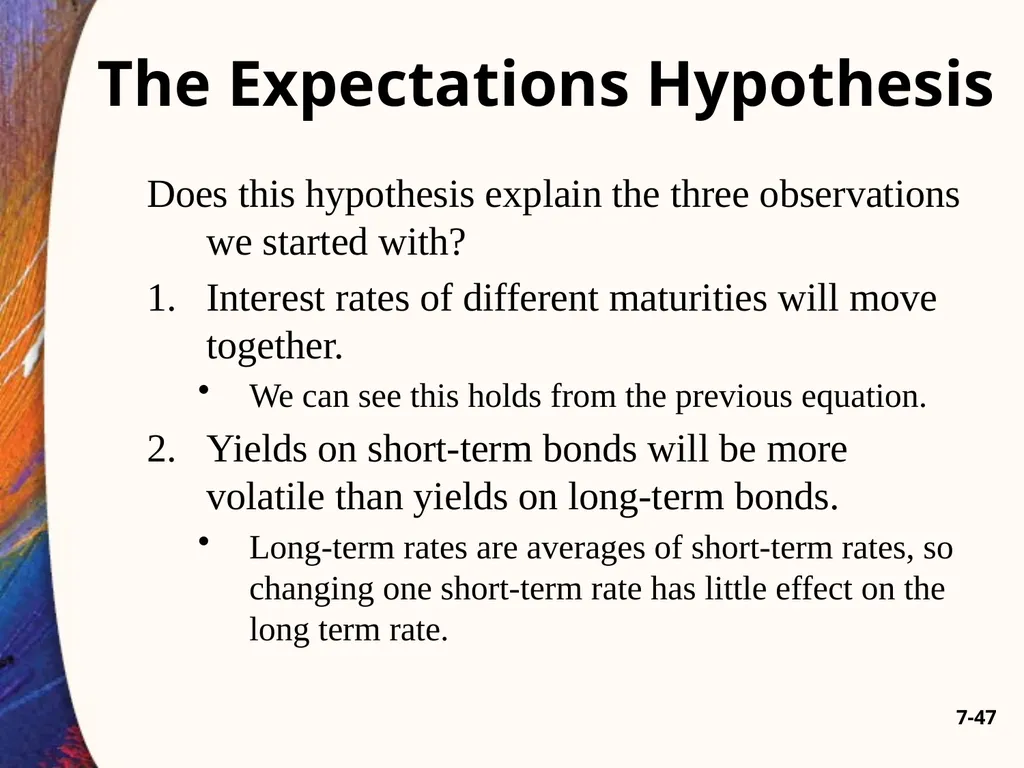 Chapter Seven 7-2 Introduction Changes in bond - slide 47 of 67
