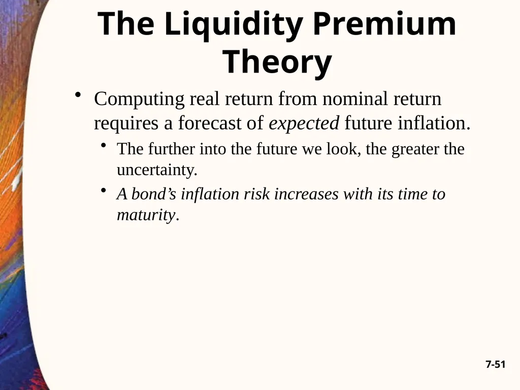 Chapter Seven 7-2 Introduction Changes in bond - slide 51 of 67